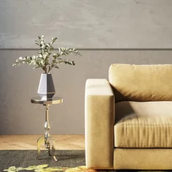 KARE Design Tavolino D'appoggio Barocco Aluminio Ø27cm - KARE> Tavolo Basso