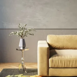 KARE Design Tavolino D'appoggio Barocco Aluminio Ø27cm - KARE> Tavolo Basso