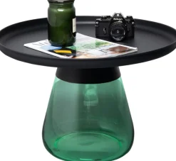 KARE Design Tavolino d'appoggio Bottiglia verde Ø 60cm - KARE> Tavolo Basso