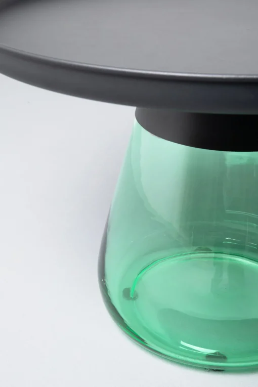 KARE Design Tavolino d'appoggio Bottiglia verde Ø 60cm - KARE> Tavolo Basso