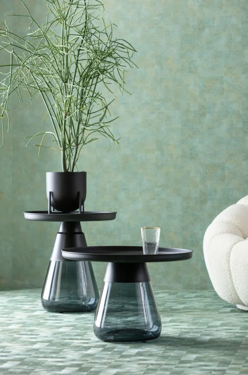 KARE Design Tavolino d'appoggio Bottiglia Smoke Ø 60cm - KARE> Tavolo Basso