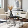 KARE Design Tavolino d'appoggio Cobweb nero (2/Set) - KARE> Tavolo Basso