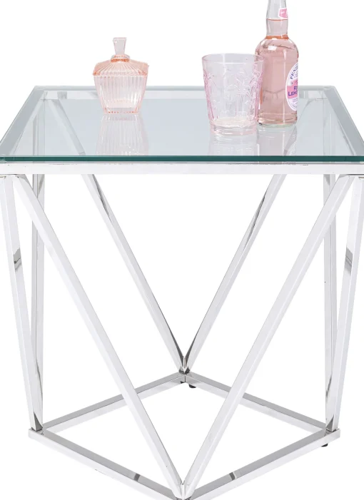KARE Design Tavolino D'appoggio Cristallo 50x50cm - KARE> Tavolo Basso