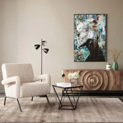 KARE Design Tavolino d'appoggio Cristallo 50x50cm - KARE> Tavolo Basso