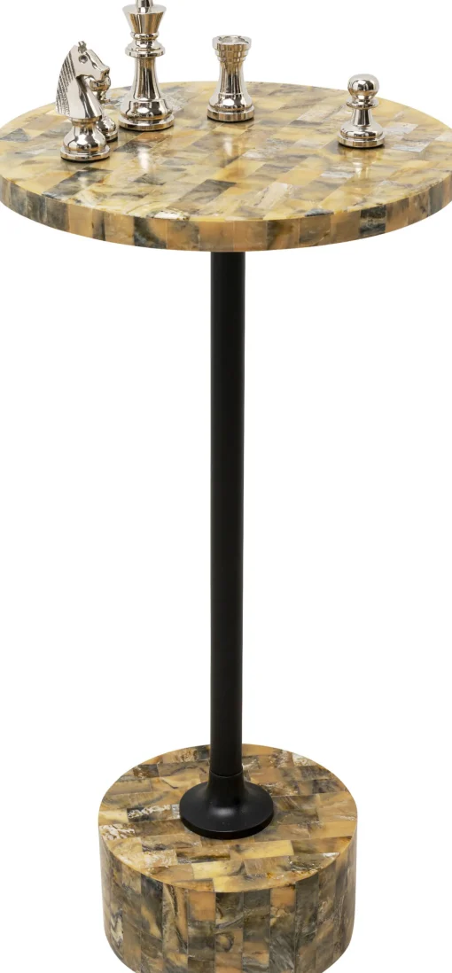 KARE Design Tavolino d'appoggio Domero Mosaic grigio Ø25cm - KARE> Tavolo Basso