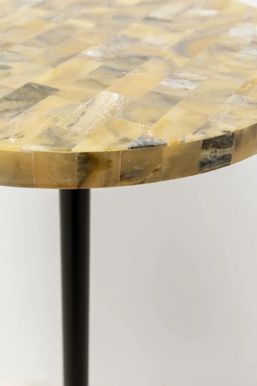 KARE Design Tavolino d'appoggio Domero Mosaic grigio Ø25cm - KARE> Tavolo Basso
