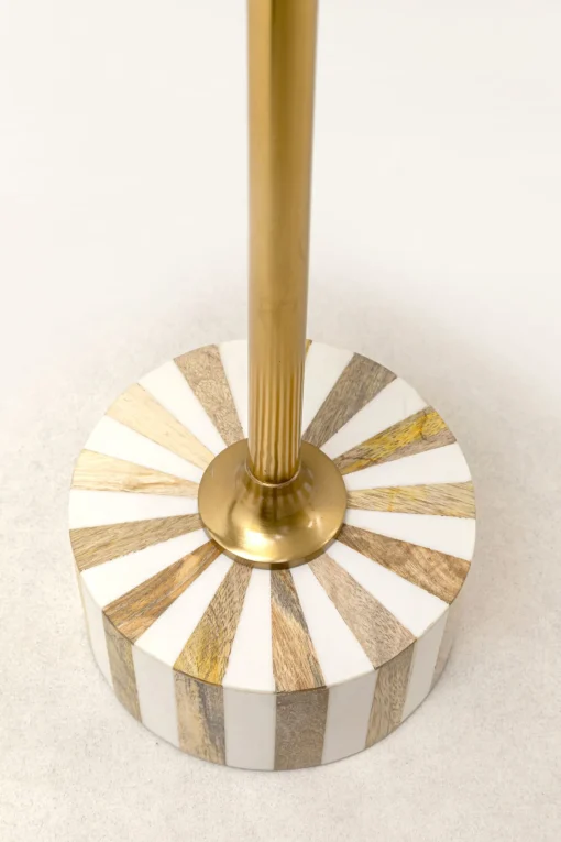 KARE Design Tavolino d'appoggio Domero Cirque ottone bianco Ø25cm - KARE> Tavolo Basso