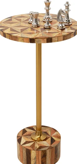 KARE Design Tavolino d'appoggio Domero Geo ottone Ø25cm - KARE> Tavolo Basso