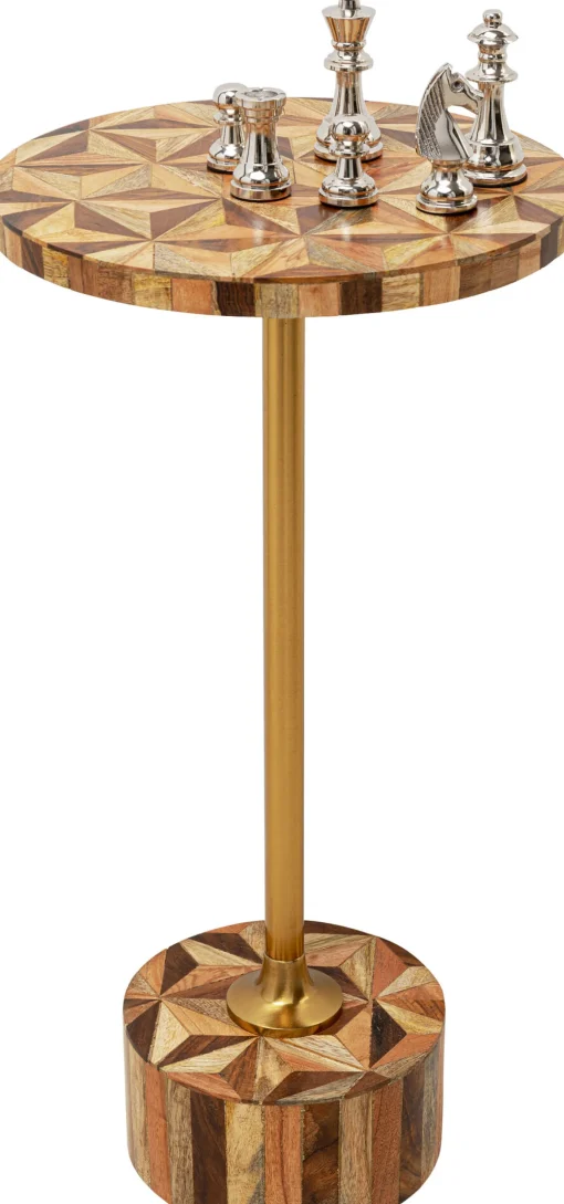 KARE Design Tavolino d'appoggio Domero Geo ottone Ø25cm - KARE> Tavolo Basso