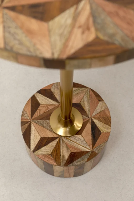 KARE Design Tavolino d'appoggio Domero Geo ottone Ø25cm - KARE> Tavolo Basso