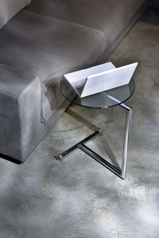 KARE Design Tavolino d'appoggio Easy Living vetro chiaro Ø46 cm - KARE> Tavolo Basso