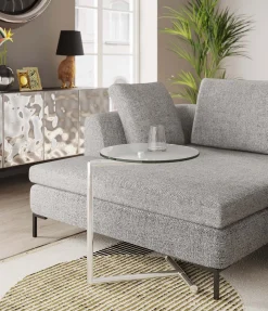 KARE Design Tavolino d'appoggio Easy Living vetro chiaro Ø46 cm - KARE></noscript> Tavolo Basso