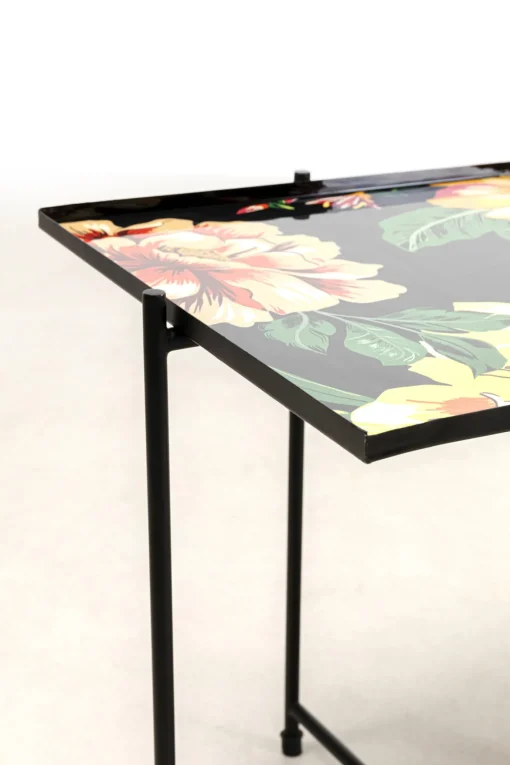 KARE Design Tavolino d'appoggio Flowers Garden quadrato (2/set - KARE> Tavolo Basso