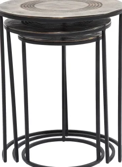 KARE Design TAVOLINO D'APPOGGIO MARRAKESH Ø48CM (3/SET) - KARE></noscript> Tavolo Basso