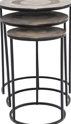 KARE Design TAVOLINO D'APPOGGIO MARRAKESH Ø48CM (3/SET) - KARE></noscript> Tavolo Basso