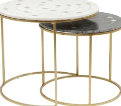 KARE Design TAVOLINO D'APPOGGIO MYSTIC ROUND PICCOLO (2/SET) Ø - KARE> Tavolo Basso