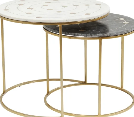 KARE Design TAVOLINO D'APPOGGIO MYSTIC ROUND PICCOLO (2/SET) Ø - KARE> Tavolo Basso