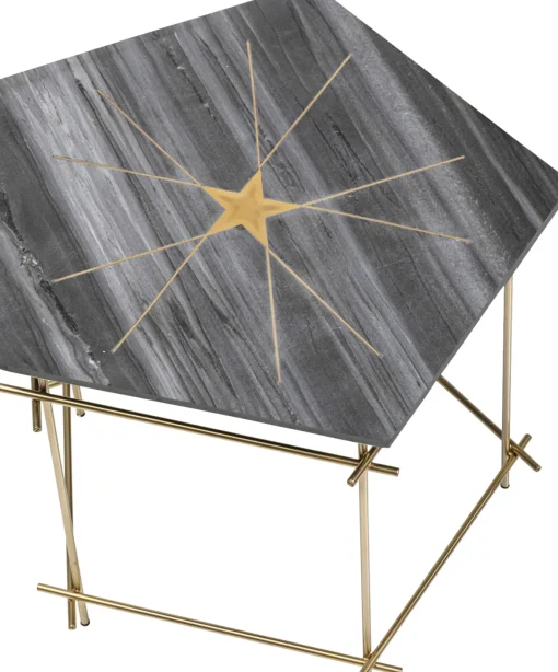 KARE Design Tavolino d'appoggio Mystic Pentagon grande - KARE> Tavolo Basso