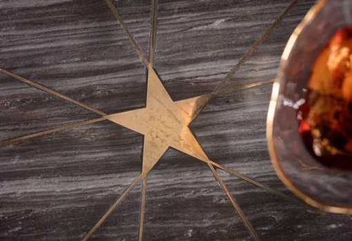 KARE Design Tavolino d'appoggio Mystic Pentagon grande - KARE> Tavolo Basso