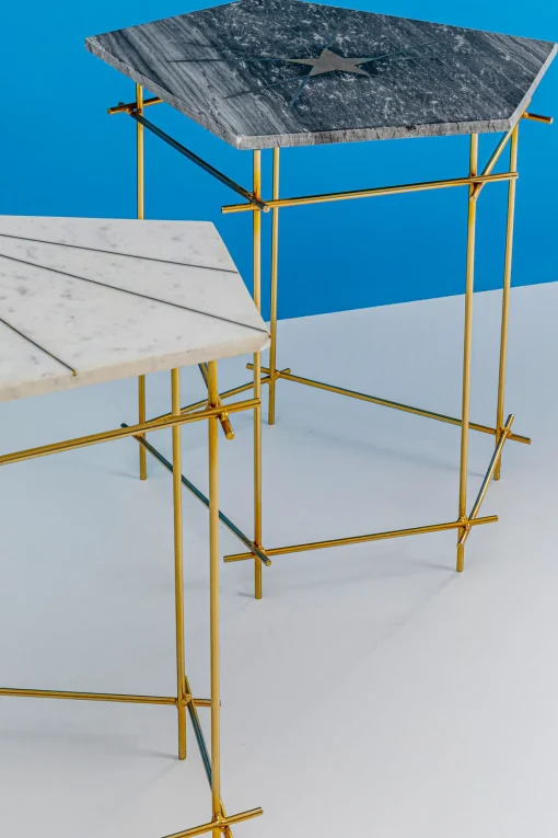 KARE Design Tavolino d'appoggio Mystic Pentagon grande - KARE> Tavolo Basso