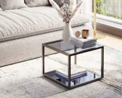 KARE Design Tavolino d'appoggio Quadro nero 50x50cm - KARE></noscript> Tavolo Basso