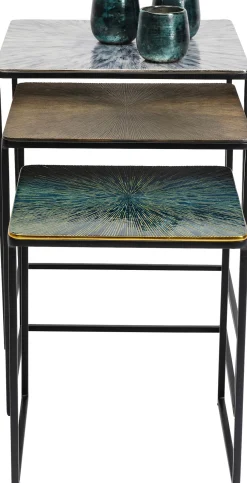 KARE Design TAVOLINO D'APPOGGIO RAY QUADRATO (3/SET) - KARE> Tavolo Basso