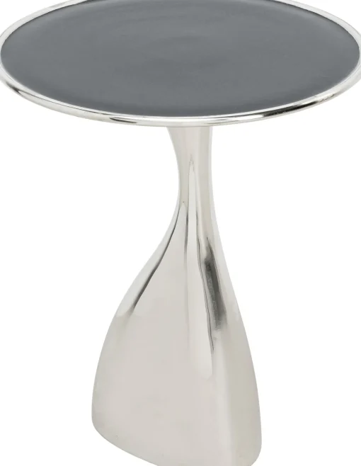 KARE Design Tavolino d'appoggio Spacey argento Ø36cm - KARE> Tavolo Basso
