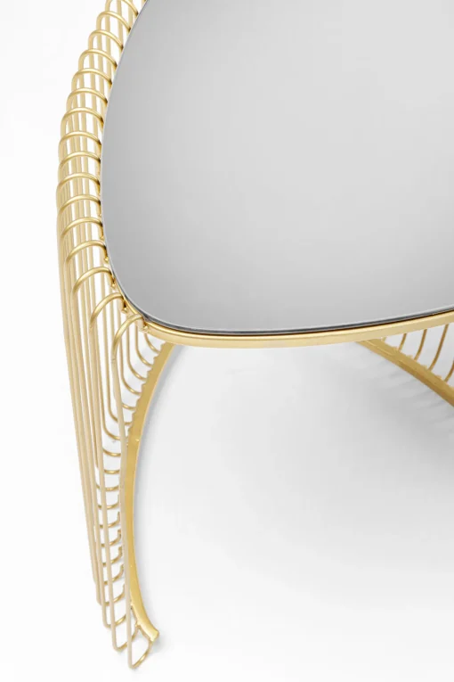 KARE Design Tavolino d'appoggio Wire Triangle oro (2/Set) - KARE> Tavolo Basso