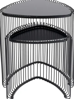 KARE Design Tavolino d'appoggio Wire Triangle nero (2/Set) - KARE></noscript> Tavolo Basso