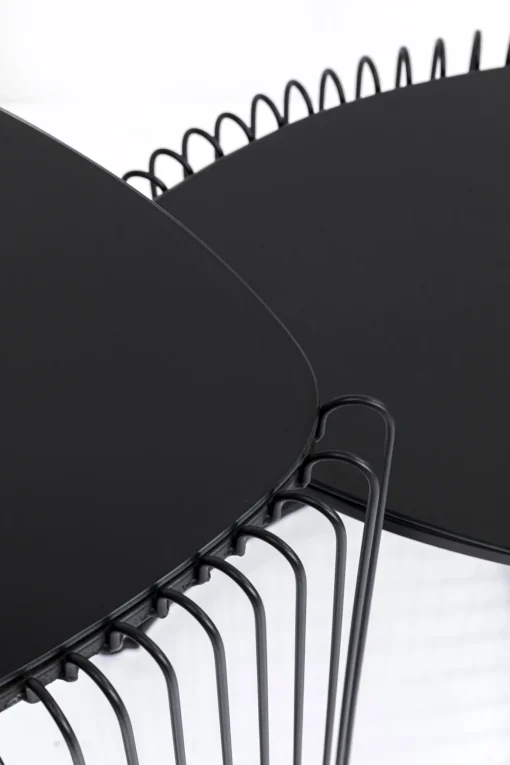 KARE Design Tavolino d'appoggio Wire Triangle nero (2/Set) - KARE> Tavolo Basso