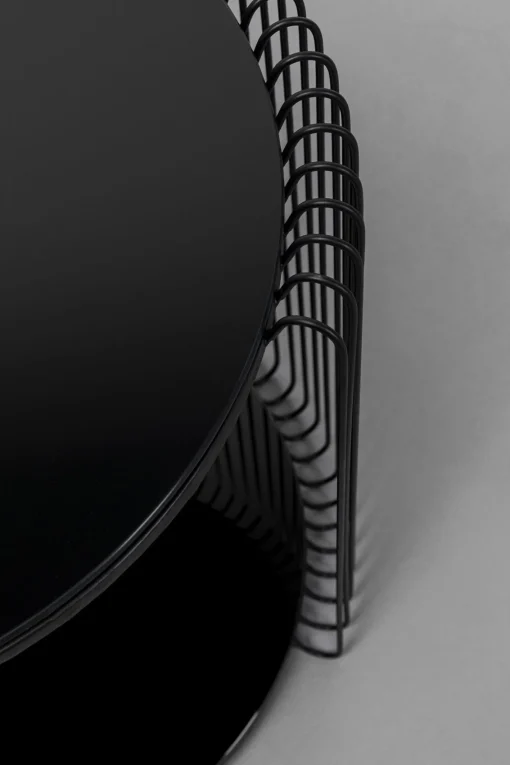 KARE Design Tavolino d'appoggio Wire Cut Out nero (2/Set) - KARE> Tavolo Basso