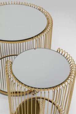 KARE Design Tavolino d'appoggio Wire Double Brass (2/Set) - KARE></noscript> Tavolo Basso