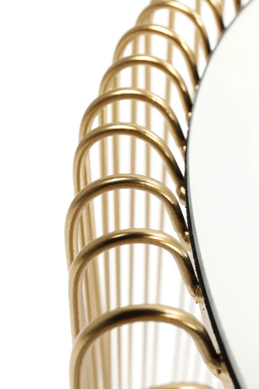 KARE Design TAVOLINO D'APPOGGIO WIRE OTTONE (2/SET) Ø44CM - KARE> Tavolo Basso