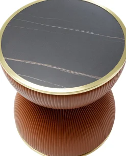 KARE Design Tavolino Endless Vegas arancione Ø47cm - KARE></noscript> Tavolo Basso