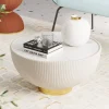 KARE Design Tavolino Endless Vegas bianco Ø71cm - KARE> Tavolo Basso