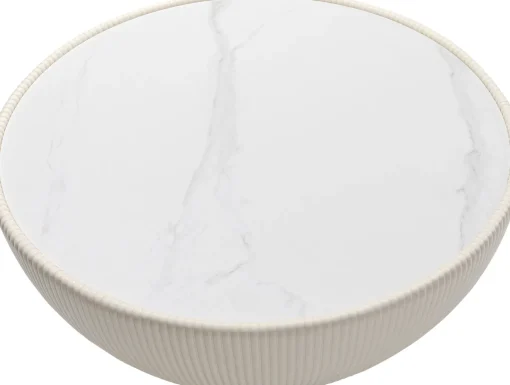 KARE Design Tavolino Endless Vegas bianco Ø71cm - KARE> Tavolo Basso