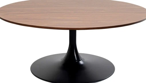 KARE Design Tavolino Schickeria Walnuss nero Ø110cm - KARE> Tavolo Basso