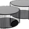 KARE Design Tavolino Wire Double nero (2/Set) - KARE> Tavolo Basso