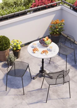 KARE Design Tavolo Bistrot Kaffeehaus Bianco Ø60cm - KARE></noscript> Tavolo Bar