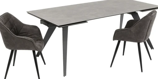 KARE Design Tavolo Estensibile Amsterdam Scuro 200(45+45)x100cm - KARE> Tavoli