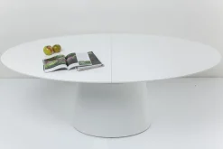 KARE Design Tavolo estensibile Benvenuto bianco 200 (50)X110 cm - KARE></noscript> Tavoli