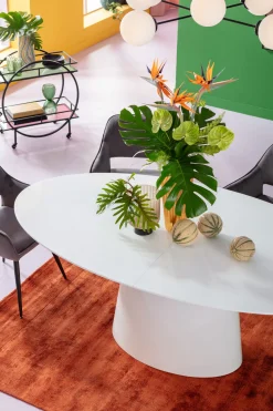 KARE Design Tavolo estensibile Benvenuto bianco 200 (50)X110 cm - KARE></noscript> Tavoli