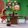 KARE Design Tavolo estensibile Benvenuto noce 200 (50)x110cm - KARE> Tavoli