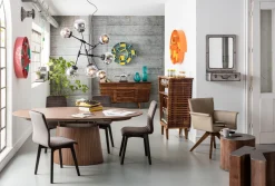 KARE Design Tavolo Estensibile Benvenuto Noce 200 (50)X110cm - KARE></noscript> Tavoli