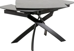 KARE Design Tavolo estensibile Twist nero 120(30+30)x90cm - KARE> Tavoli