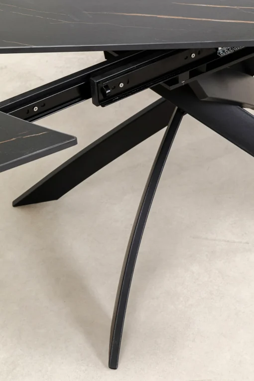 KARE Design Tavolo estensibile Twist nero 120(30+30)x90cm - KARE> Tavoli
