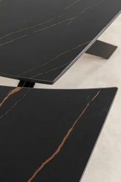 KARE Design Tavolo estensibile Twist nero 120(30+30)x90cm - KARE></noscript> Tavoli
