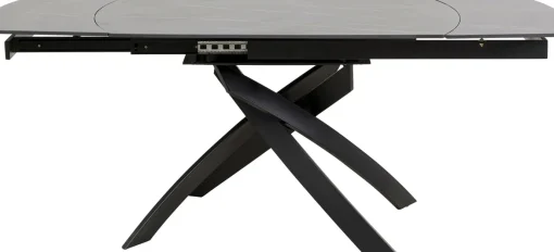 KARE Design Tavolo estensibile Twist nero 120(30+30)x90cm - KARE> Tavoli