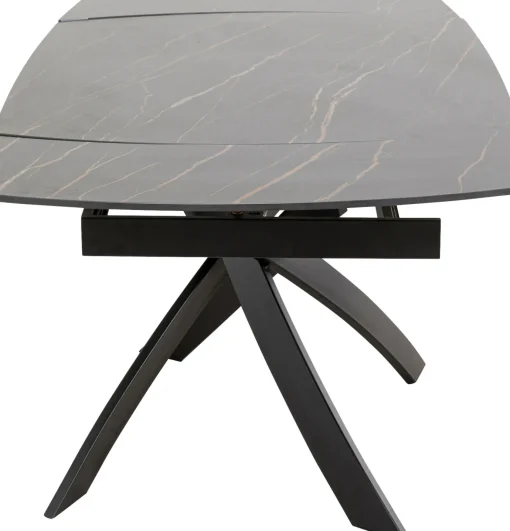 KARE Design Tavolo estensibile Twist nero 120(30+30)x90cm - KARE> Tavoli
