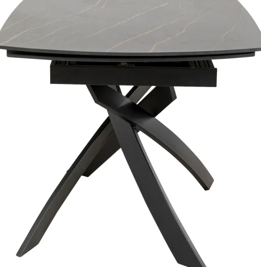 KARE Design Tavolo estensibile Twist nero 120(30+30)x90cm - KARE> Tavoli